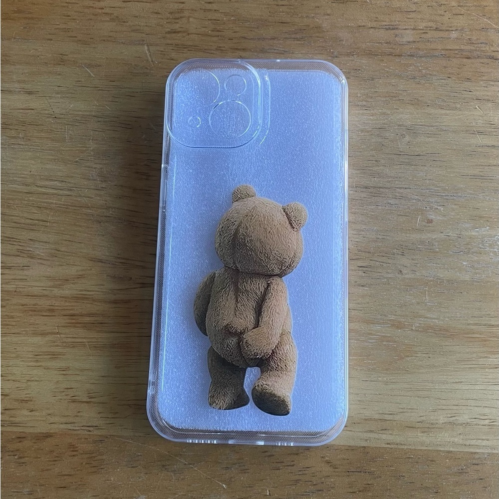 Clear iPhone 15 Ted Themed Phone Case